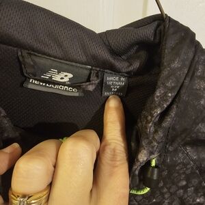 New Balance Charcoal Windbreaker